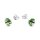 Ohrstecker Paar 925 Silber, Ø: 7 mm, peridot