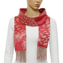 maloo Scarf "Jaquard", red