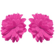 Ohrstecker Paar "Blüte" ca. 35 x 35 mm, pink
