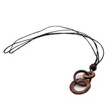 Halskette"3 Ringe", Gesamtlänge: 46 mm