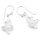 Ohrringe Paar, Silber mit Perle, Länge: 17 mm