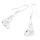 Ohrringe Paar, Silber mit Perle, Länge: 23 mm