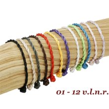 Armband Stoffkordel, in verschiedenen Farben