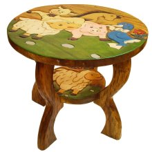 childrens table Animals on meadow