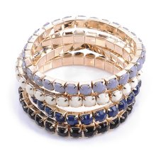 Armband, 4er-Set blau