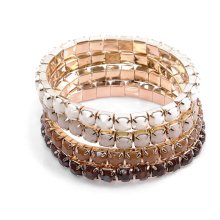 Armband, 4er-Set braun