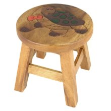 Kinderhocker "Schildkröte mit Schleife"