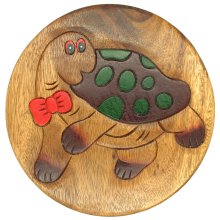 Kinderhocker "Schildkröte mit Schleife"