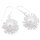 Ohrringe Paar, Silber mit Perle, Ø: 20 mm