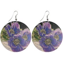 Ohrringe Paar "violette Blüten" Ø...