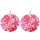 Ohrringe Paar "pinke Blüten" Ø 50 mm