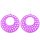 Ohrringe, Paar, Ø 60 mm, Farbe: violett