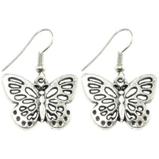 Ohrringpaar "Schmetterling", Breite: 25 mm