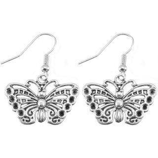 Ohrringpaar "Schmetterling", 25 x 15 mm