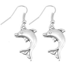 Ohrringpaar "Delfin", 20 x 15 mm