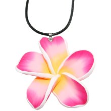 Halskette "Blüte" pink 65 x 65 mm,...