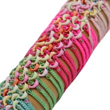 Armband aus Nylon und Plastik Delfine bunt