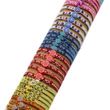 Armbandrolle "Kids" mit 50 Armbändern, 10 Farben sortiert