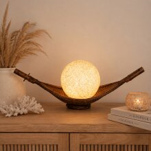 Lamp with bamboo