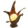 Teak lamp with ball