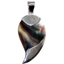Anhänger aus Silber, mit Perlmutt