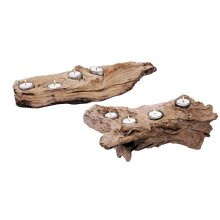 Tealight holder 4 teak root