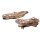 Tealight holder 4 teak root