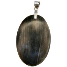 Anhänger aus Silber, mit  Horn dunkel