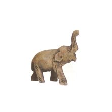 Elefant, Rüssel hoch,Teakholz natur, 6 cm