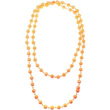 Halskette, Länge ca. 135 cm, orange