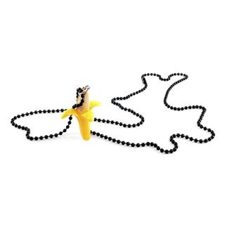 Anhänger "Banane" mit Halskette, Länge 35 mm