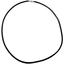 Halsband Leder 3 mm, 50 cm, black