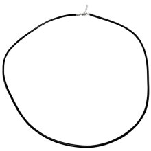 Halsband Leder Ø5 mm, 72 cm, black