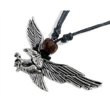 Halskette mit Anhänger "Adler", ca. 50 mm...