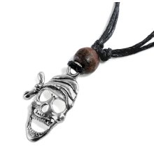 Halskette mit Anhänger "Skull, Pirat"