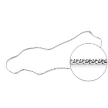 Halskette Edelstahl, Ø: 2 mm, Länge 75 cm