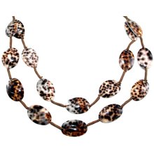 Halskette, Tigerkauri 2-teilig Länge: 70 cm