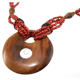 Halskette Anhänger Sonoholz, Shivaauge