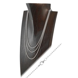 Halskette 925er Silber "Perlen" Ø 2,2 mm, Länge: 42 cm