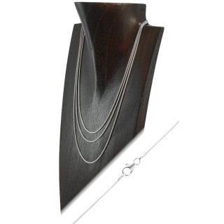 Halskette 925er Silber, "Schlangenkette" Ø 1,2 mm, Länge: 45 cm