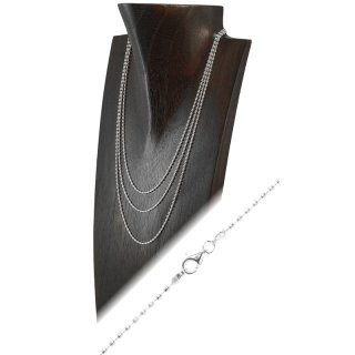 Halskette 925er Silber, mit Karabiner, Ø 1,5 mm, Länge: 42 cm