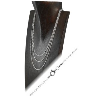 Halskette 925er Silber, mit Karabiner, Ø 2,1 mm, in verschiedenen Längen