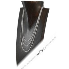 Halskette 925er Silber mit Karabiner, Ø 1,75 mm,...
