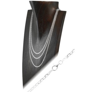 Halskette 925er Silber, mit Karabiner, Ø 2,3 mm, Länge: 50 cm