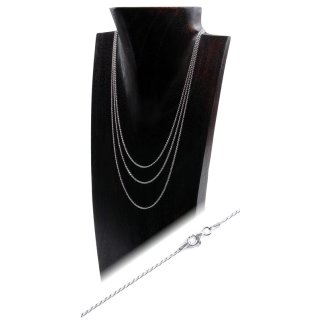 Halskette 925 Silber, Ø: 1,3 mm, in verschiedenen Längen