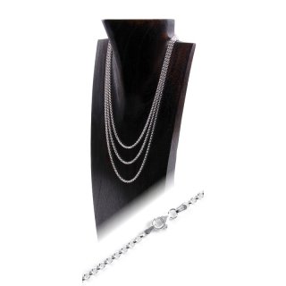 Halskette 925 Silber, Ø: 2,2 mm, in verschiedenen Längen