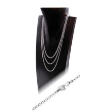 Halskette 925 Silber, Ø: 2,2 mm, Länge: 42 cm