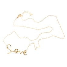 Halskette mit Anhänger "Love", Silber,...
