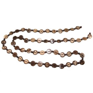 Halskette, Kokosholz, Länge: 160 cm