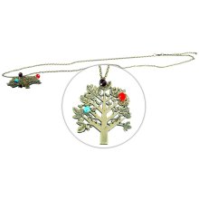 Halskette mit Anhänger "Baum", 70 x 60 mm